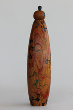 Hana (Flower) Hand Carved Sōsaku Kokeshi by Issetsu Kuribayashi