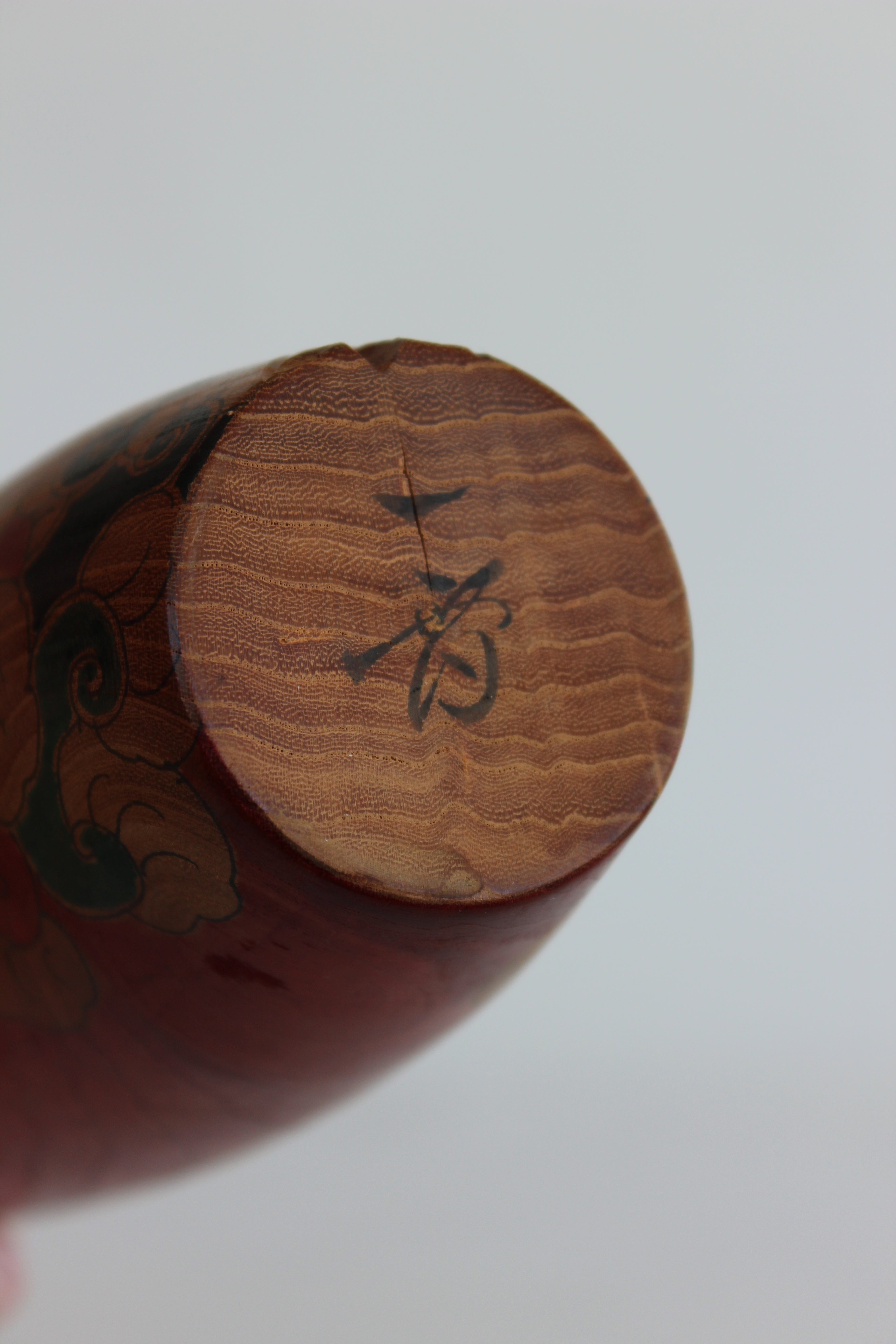 Hana (Flower) Hand Carved Sōsaku Kokeshi by Issetsu Kuribayashi