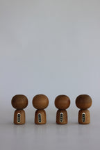 Danran (Togetherness) Miniature Sōsaku Kokeshi Quartet by Kenichi Murakami
