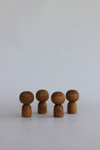 Danran (Togetherness) Miniature Sōsaku Kokeshi Quartet by Kenichi Murakami
