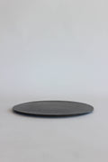Tōetsu-gama Shō Collection Black Crystalline Glaze 27cm Rimmed Round Plate
