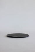 Tōetsu-gama Shō Collection Black Crystalline Glaze 23cm Rimmed Round Plate