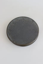 Tōetsu-gama Shō Collection Black Crystalline Glaze 23cm Rimmed Round Plate